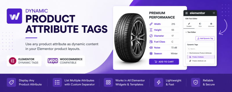 Dynamic product attributes