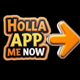 Holla App Me Now Right Arrow